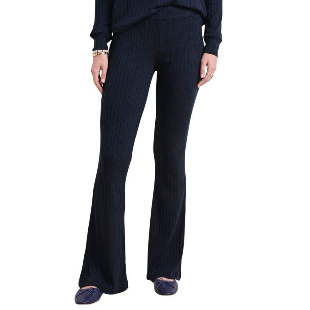 Vineyard Vines ribbed dreamcloth flare leg navy pants XXS
